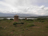 silos a las alturas del Lago Cotapachi